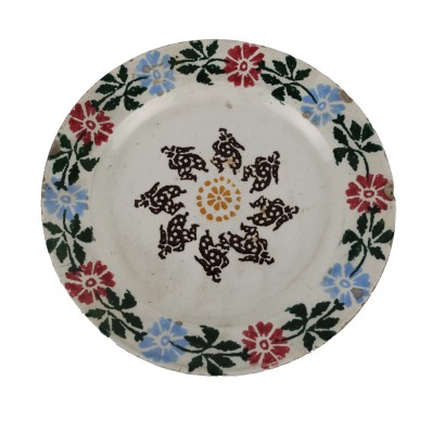 Antique Ceramic Plate Venetian Manufacturer XIX Century