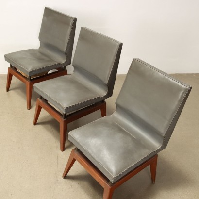 Group of 6 Chairs Leatherette Argentina 1950s