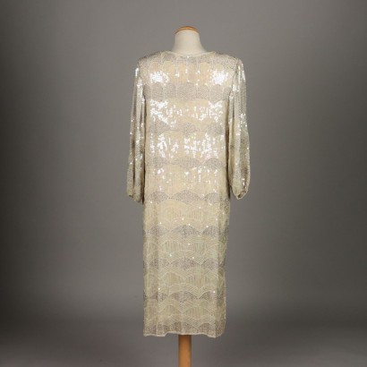 Vintage Kleid Seide Gr. L Indien 1970er-80er Jahre