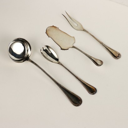 Cutlery Service Silver Man. Cesa Italy XX Century