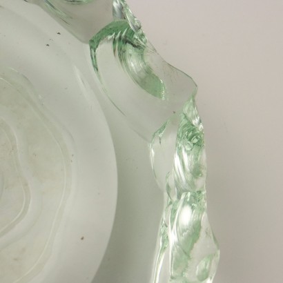 Centerpiece in Chiseled Glass Italy 1950s