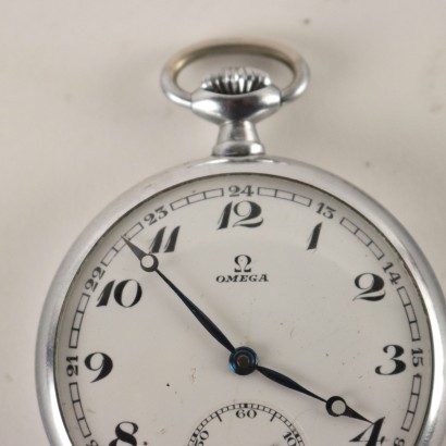 Omega Pocket Watch Steel Switzerland XX Century