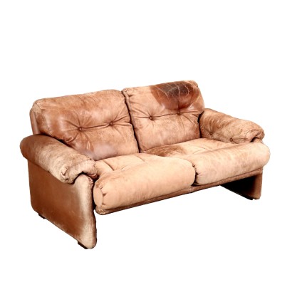 Coronado Sofa by T. Scarpa for B&B Leather Italy 1970s
