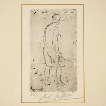 A. Soffici Drypoint Print Italy 1927