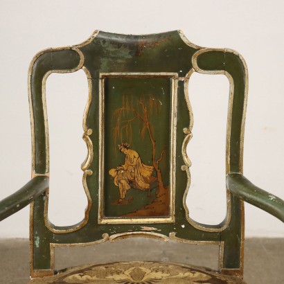 Armchair Louis XV Style Painted Wood Italy XX Century