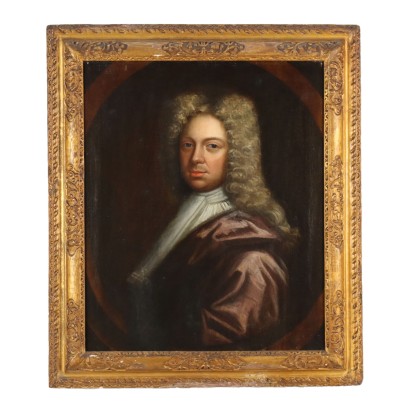 Portrait of a Nobleman Oil on Canvas Northern Europe XVIII Century