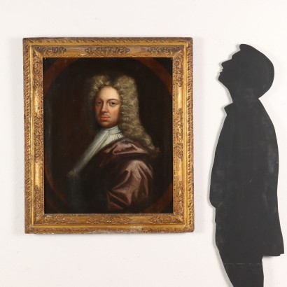 Portrait d\'un Gentilhomme Huile sur Toile Europe du Nord XVIIIe Siècle