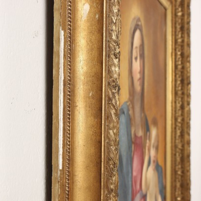 arte, arte italiana, pittura novecento italiana,Dipinto Madonna con Bambino