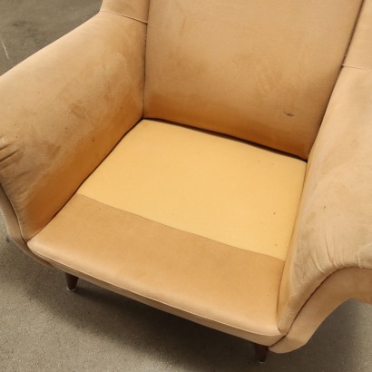 Paar Sessel Vintage Feder und Schaum der 1960er Jahre