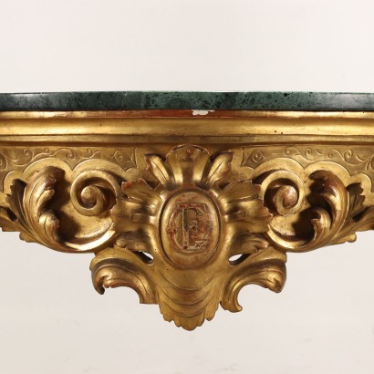 Console Neapolitan Baroque Style Wood Italy XIX Century