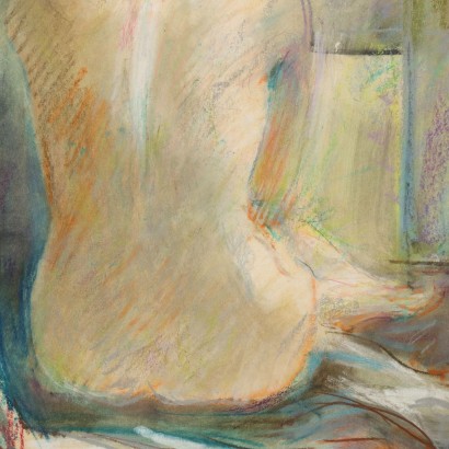E. Polesello Nude Concept Oil on Canvas Italy XX Century