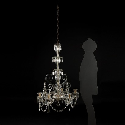 antiques, chandelier, antique chandeliers, antique chandelier, antique Italian chandelier, antique chandelier, neoclassical chandelier, 19th century chandelier, six light chandelier