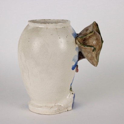 Antiquitäten, Vase, Vase Antiquitäten, antike Vase, antike italienische Vase, antike Vase, neoklassizistische Vase, Vase aus dem 19. Jahrhundert, glasierte Keramikvase