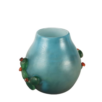 Vase Vintage Bleu Clair des Années 1980-1990