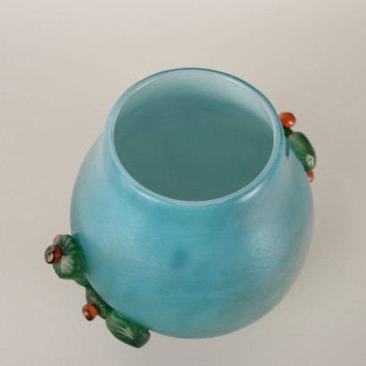 moderne Kunst, Design moderne Kunst, Vase, moderne Kunstvase, moderne Kunstvase, italienische Vase, Vintage-Vase, 60er-Jahre-Vase, 60er-Design-Vase, Glasvase
