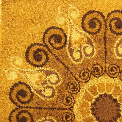 Vintage Carpet Wool Blend Long Pile Italy XX Century