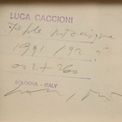 L. Caccioni \'guardo Ulisse Aldrovandi\' Mixed Technique Italy 1991-1992