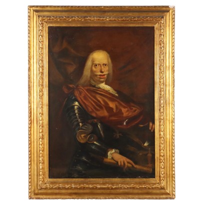 Tableau Ancien Portrait d\'un Monarque des Habsbourg Huile sur Toile