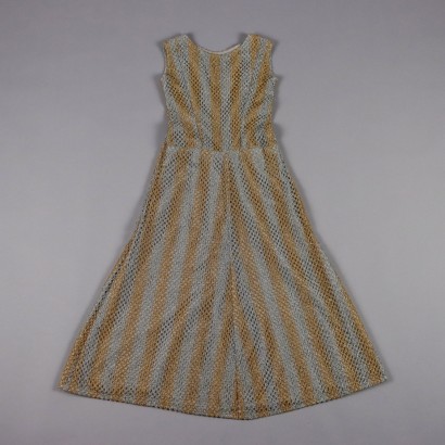 Vintage Kleid Baunwolle Gr. S 1970er Jahre
