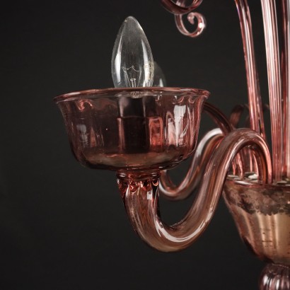 Chandelier Blown Glass Italy XX Century
