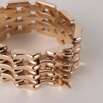 Vintage Rivo Bracelet Switzerland 1950s Accessories Metal Pink Gold