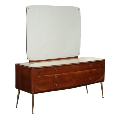 Dresser with Mirror Wood Italy 1950s