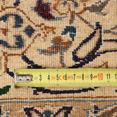 Tapis Vintage Nain Iran 296x195 cm Coton Laine Noued Gros Années 90
