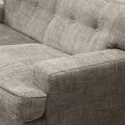 Square Sofa by M. Zanuso for Arflex Fabric Italy 1970s-80s