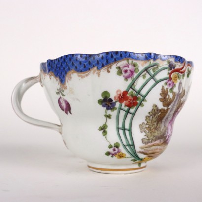 Tasse Ancienne Porcelaine Meissen Allemagne \'700 Assiette Céramiques