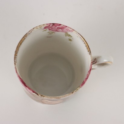 antiques, cup, cup antiques, ancient cup, ancient Italian cup, antique cup, neoclassical cup, 19th century cup, Porcelain cup and saucer De
