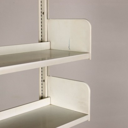 Congresso Bookcase by Lips Vago Enamelled Metal Italy 1970s
