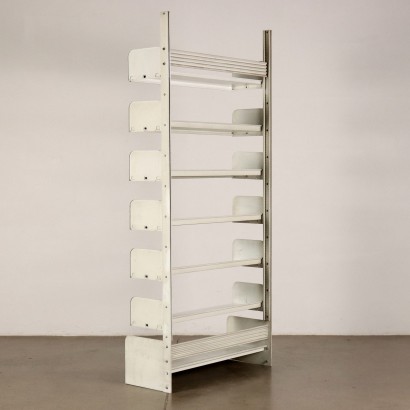 Congresso Bookcase by Lips Vago Enamelled Metal Italy 1970s