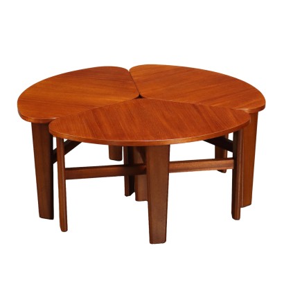 Vintage British Coffee Tables 1960s Solid Wood Teak Veneered