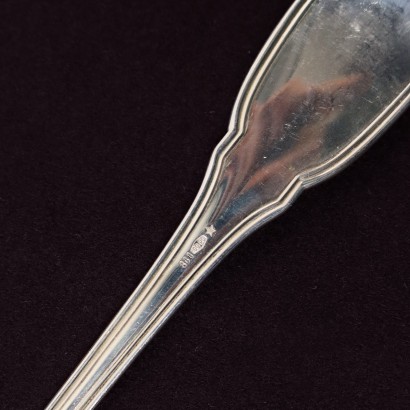 Ancient Silver Cutlery Set R. Greggio Padua \'900 12 Cutleries
