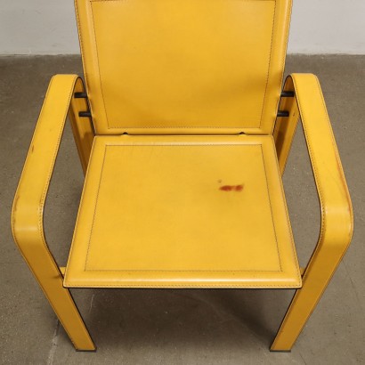Chairs Golfo dei Poeti Matteo Grassi Leather Italy 1980s
