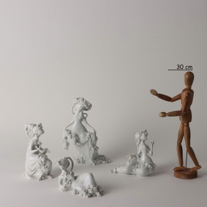 Ancient Figurines Rosenthal Bjorn Wiinblad Germany \'900 Porcelain