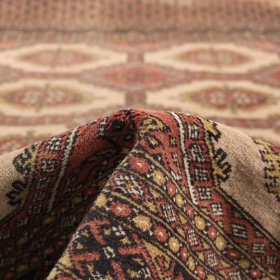 Vintage Bukhara Carpet Pakistan 70x51 In Cotton Wool