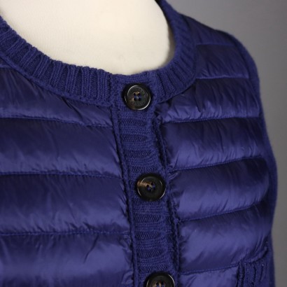 Cardigan Moncler Laine Taille XS Italie Plume Rembourrage Second Hand