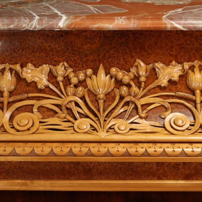 Antike Anrcihte Jugendstil Pogliani Lombardei \'800 Geschnitzer Holz