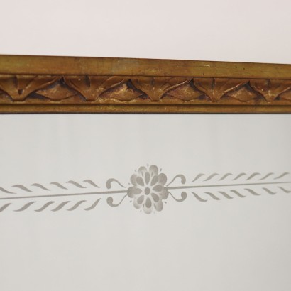 Antike Anrichte Empire Italien \'900 Spiegel Vergoldetes Holz Rahmen