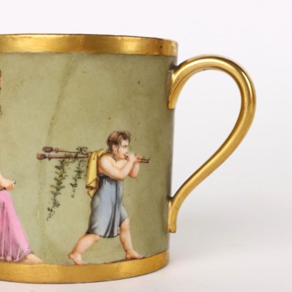 Antike Tasse mit Untertasse Sèvres Porzellan Frankreich \'800