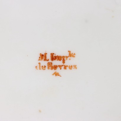 Antike Tasse mit Untertasse Sèvres Porzellan Frankreich \'800