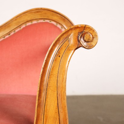 Antikes Tagesbett Louis Philippe Italien \'800 Sitze Holz