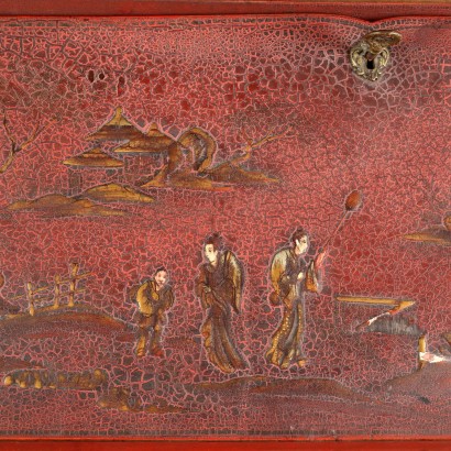antiquariato, ribalta, antiquariato ribalte, ribalta antica, ribalta antica italiana, ribalta di antiquariato, ribalta neoclassica, ribalta del 800,Trumeau in Stile a Chinoiserie