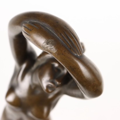 Weiblicher Akt Oreste Zampieri Bronze Italien \'900