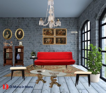 moderne Antiquitäten, moderne Design-Antiquitäten, Sofa, modernes antikes Sofa, modernes antikes Sofa, italienisches Sofa, Vintage-Sofa, 60er-Jahre-Sofa, 60er-Design-Sofa, 50er-60er-Sofa