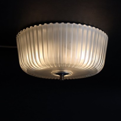 Lampe Vintage en Métal et Verre Vintage Eclairage