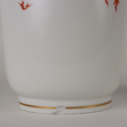 antiquariato, vaso, antiquariato vasi, vaso antico, vaso antico italiano, vaso di antiquariato, vaso neoclassico, vaso del 800,Coppia di Vasi in Porcellana di Meisse