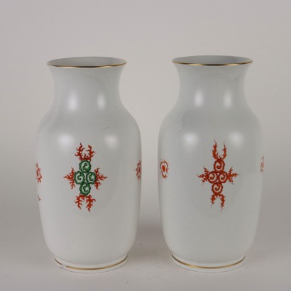 Vases Anciens Porcelaine Meissen Allemagne 900 Décorations D\'Orient