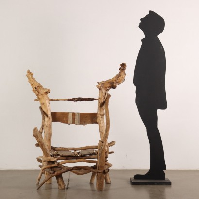 Skulpturaler Vintage Sessel